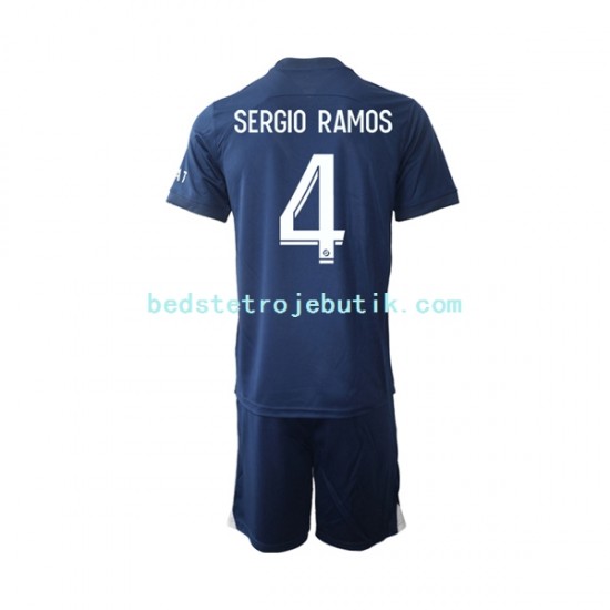 Paris Saint-Germain Sergio Ramos 4 Børn Hjemmebane Fodboldtrøje 2022-2023 Kortærmet