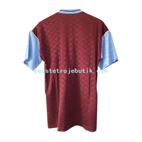 West Ham United Retro Mænd Hjemmebane Fodboldtrøje 1989-1990 Kortærmet