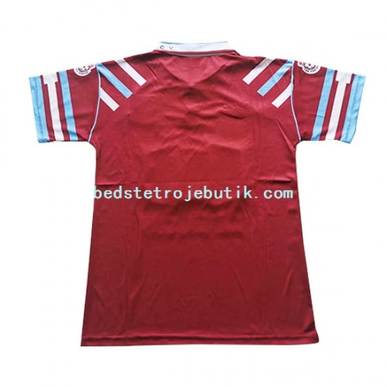 West Ham United Retro Mænd Hjemmebane Fodboldtrøje 1991-1992 Kortærmet
