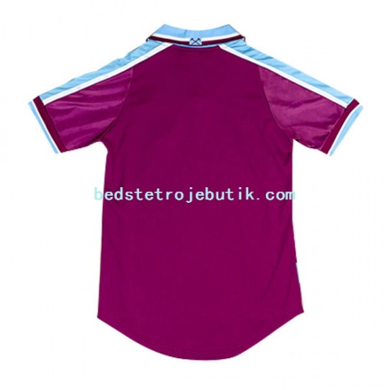 West Ham United Retro Mænd Hjemmebane Fodboldtrøje 1999-2001 Kortærmet