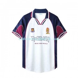 West Ham United Iron Maiden Retro Mænd Udebane Fodboldtrøje 1999 Kortærmet