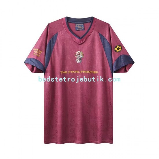 West Ham United Iron Maiden Retro Mænd Udebane Fodboldtrøje 2010 Kortærmet