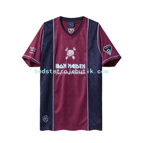 West Ham United Iron Maiden Retro Mænd Udebane Fodboldtrøje 2011 Kortærmet