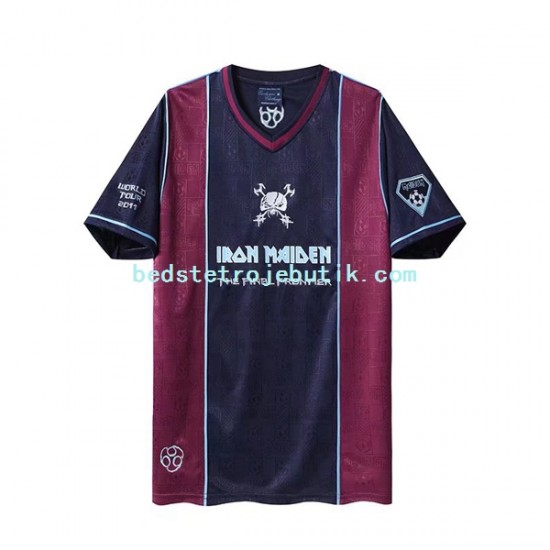 West Ham United Iron Maiden Retro Mænd Hjemmebane Fodboldtrøje 2011 Kortærmet