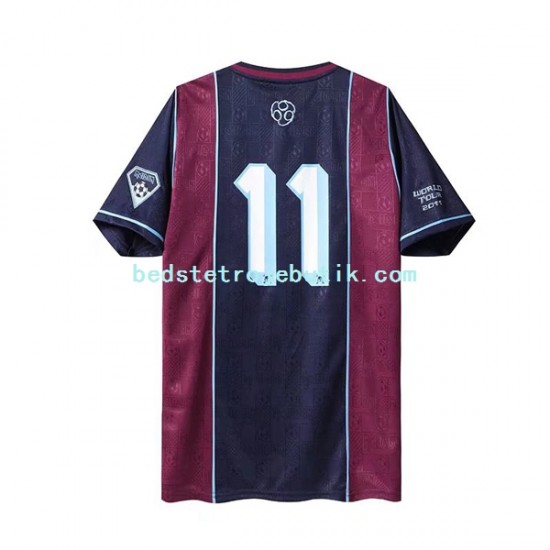 West Ham United Iron Maiden Retro Mænd Hjemmebane Fodboldtrøje 2011 Kortærmet