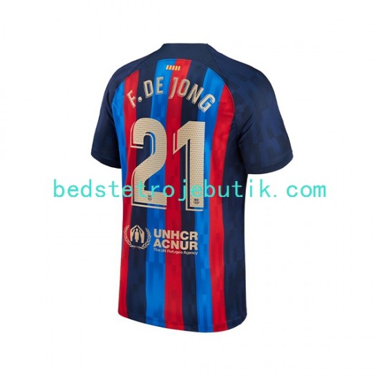 FC Barcelona Frenkie de Jong 21 Mænd Hjemmebane Fodboldtrøje 2022-2023 Kortærmet