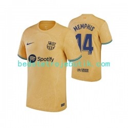 FC Barcelona Memphis Depay 14 Mænd Udebane Fodboldtrøje 2022-2023 Kortærmet