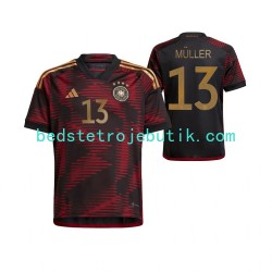 Tyskland Thomas Muller 13 Mænd Udebane Fodboldtrøje World Cup 2022 Kortærmet