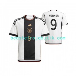 Tyskland Timo Werner 9 Mænd Hjemmebane Fodboldtrøje World Cup 2022 Kortærmet