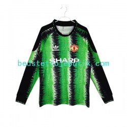 Manchester United 1990-1991 Målmand Retro Mænd Hjemmebane Fodboldtrøje Langærmet
