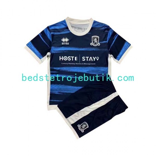 Middlesbrough Børn Udebane Fodboldtrøje 2022-2023 Kortærmet