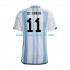 Argentina Di Maria 11 Mænd Hjemmebane Fodboldtrøje World Cup 2022 Kortærmet