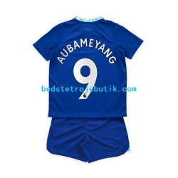 Chelsea Aubameyang 9 Børn Hjemmebane Fodboldtrøje 2022-2023 Kortærmet
