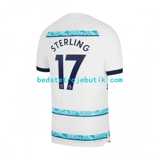 Chelsea Sterling 17 Mænd Udebane Fodboldtrøje 2022-2023 Kortærmet