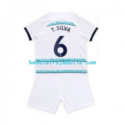 Chelsea T. Silva 6 Børn Udebane Fodboldtrøje 2022-2023 Kortærmet