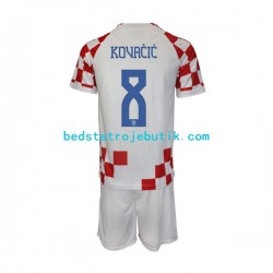 Kroatien Kovacic 8 Børn Hjemmebane Fodboldtrøje World Cup 2022 Kortærmet