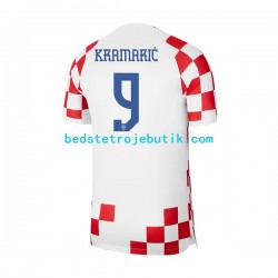 Kroatien Kramaric 9 Mænd Hjemmebane Fodboldtrøje World Cup 2022 Kortærmet