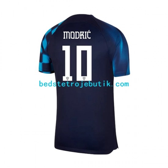Kroatien Modrić 10 Mænd Udebane Fodboldtrøje World Cup 2022 Kortærmet