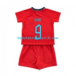England Kane 9 Børn Udebane Fodboldtrøje World Cup 2022 Kortærmet