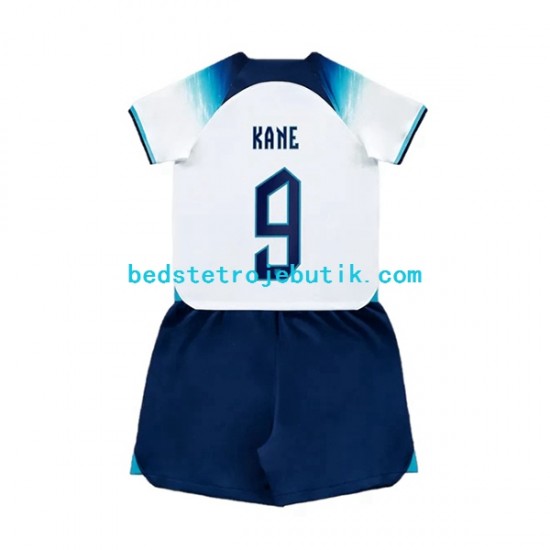 England Kane 9 Børn Hjemmebane Fodboldtrøje World Cup 2022 Kortærmet