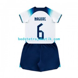 England Maguire 6 Børn Hjemmebane Fodboldtrøje World Cup 2022 Kortærmet