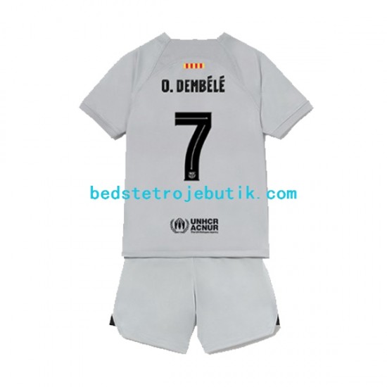 FC Barcelona Ousmane Dembele 7 3. Valg Fodboldtrøje 2022-2023 Kortærmet
