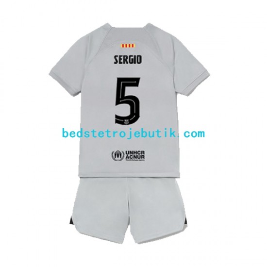 FC Barcelona Sergio Busquets 5 Børn 3. Valg Fodboldtrøje 2022-2023 Kortærmet