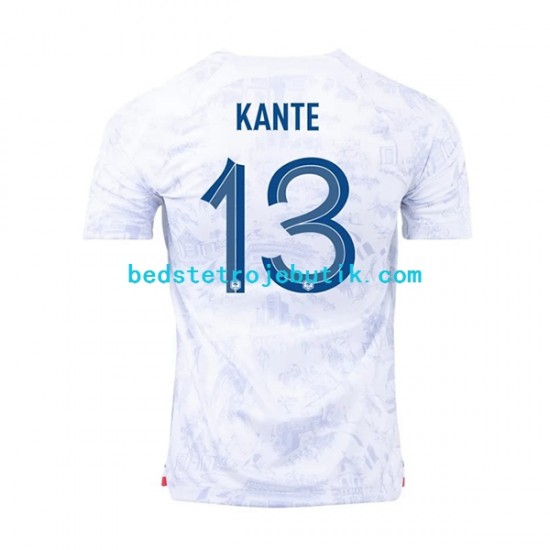 Frankrig Kante 13 Mænd Udebane Fodboldtrøje World Cup 2022 Kortærmet