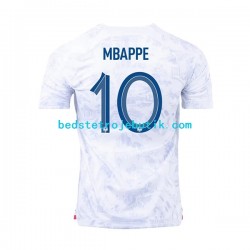 Frankrig Mbappé 10 Mænd Udebane Fodboldtrøje World Cup 2022 Kortærmet
