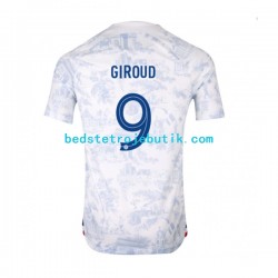 Frankrig Olivier Giroud 9 Mænd Udebane Fodboldtrøje World Cup 2022 Kortærmet