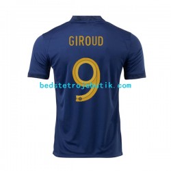 Frankrig Olivier Giroud 9 Mænd Hjemmebane Fodboldtrøje World Cup 2022 Kortærmet