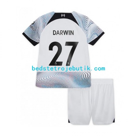 Liverpool Darwin Nunez 27 Børn Udebane Fodboldtrøje 2022-2023 Kortærmet