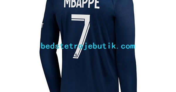 Flocage officiel PSG Europe home 2023/24 N°7 Mbappé (blanc