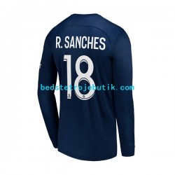 Paris Saint-Germain R.Sanches 18 Mænd Hjemmebane Fodboldtrøje 2022-2023 Langærmet