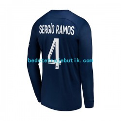 Paris Saint-Germain Sergio Ramos 4 Mænd Hjemmebane Fodboldtrøje 2022-2023 Langærmet