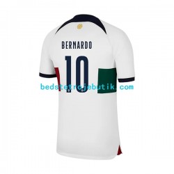 Portugal Bernardo 10 Mænd Udebane Fodboldtrøje World Cup 2022 Kortærmet