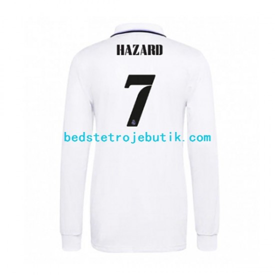 Real Madrid Eden Hazard 7 Mænd Hjemmebane Fodboldtrøje 2022-2023 Langærmet