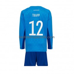 Tyskland TRAPP 12 Målmand Børn Hjemmebane Fodboldtrøje World Cup 2022 Langærmet