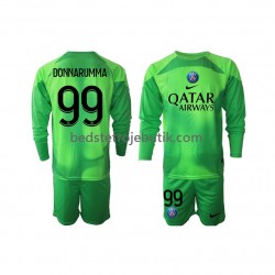 Paris Saint-Germain Donnarumma 99 Målmand Børn Hjemmebane Fodboldtrøje 2022-2023 Langærmet