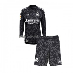 Real Madrid Målmand Børn Udebane Fodboldtrøje 2022-2023 Langærmet