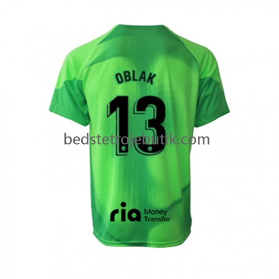 Atlético Madrid Jan Oblak 13 Målmand Mænd Hjemmebane Fodboldtrøje 2022-2023 Kortærmet