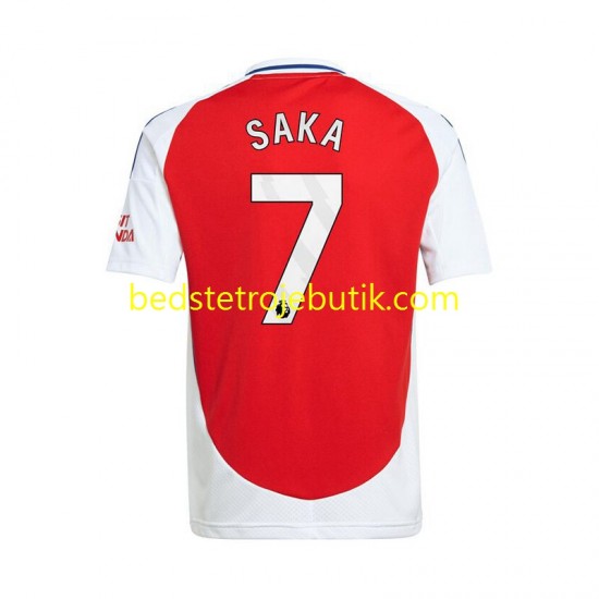 Arsenal Bukayo Saka 7 Mænd Hjemmebane Fodboldtrøje 2024-2025 Kortærmet