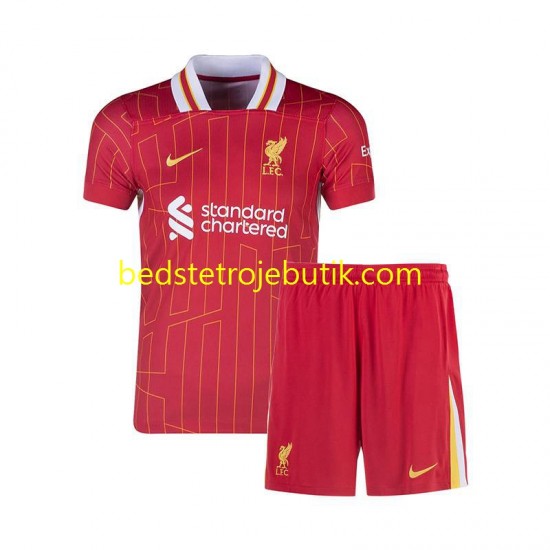 Liverpool Børn Hjemmebane Fodboldtrøje 2024-2025 Kortærmet