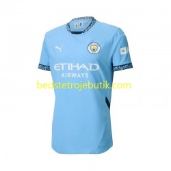 Manchester City Mænd Hjemmebane Fodboldtrøje 2024-2025 Kortærmet