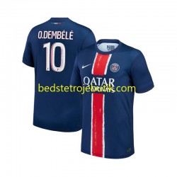 Paris Saint-Germain Ousmane Dembele 10 Mænd Hjemmebane Fodboldtrøje 2024-2025 Kortærmet