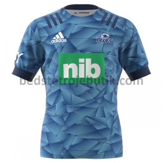 Auckland Blues Rugby Hjemmebane Fodboldtrøje 2020 Kortærmet
