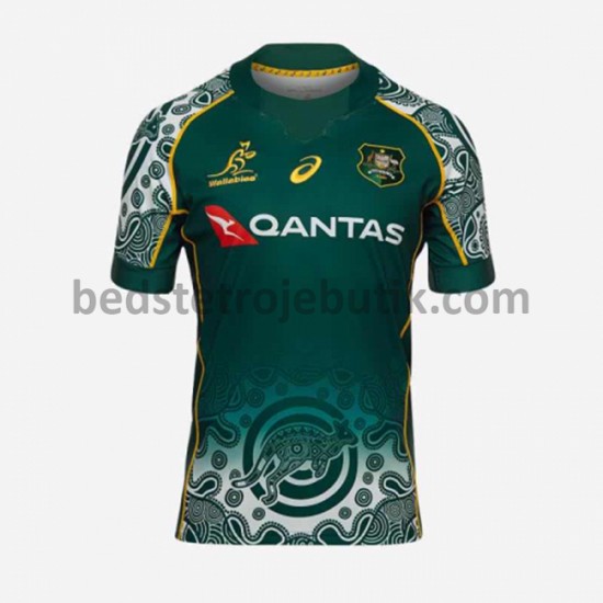 Australia Rugby Hjemmebane Fodboldtrøje 2021 Kortærmet