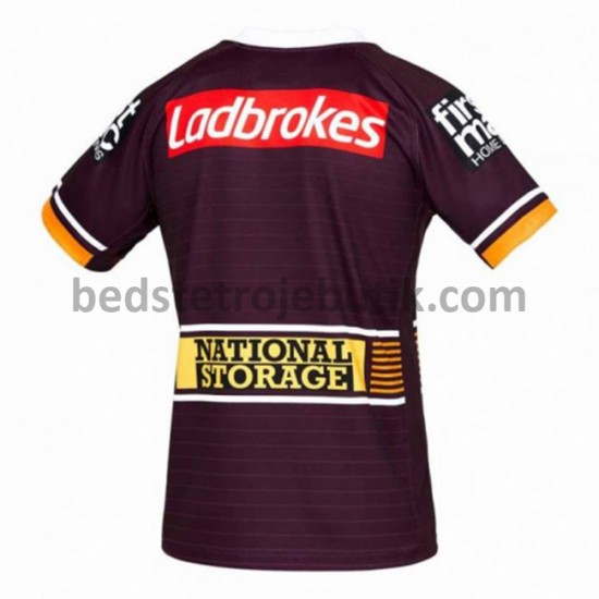 Brisbane Broncos Rugby Hjemmebane Fodboldtrøje 2021 Kortærmet