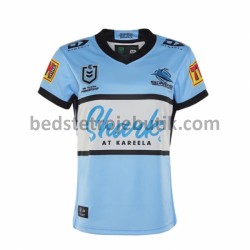 Cronulla Sutherland Sharks Rugby Hjemmebane Fodboldtrøje 2021 Kortærmet