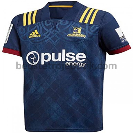 Dunedin Highlanders Rugby Hjemmebane Fodboldtrøje 2020 Kortærmet